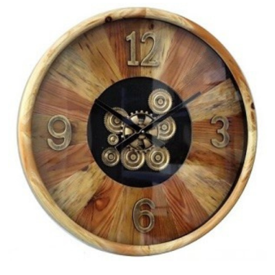 שעון קיר עץ טבעי