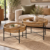 סט שולחנות בוהו שיק