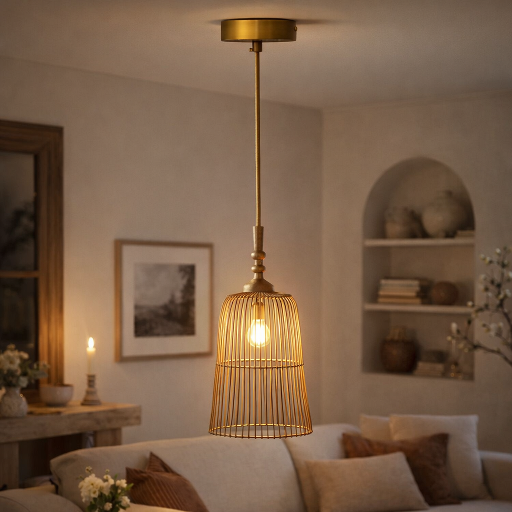 מנורת קש AM515 (קוטר 31 גובה 40)