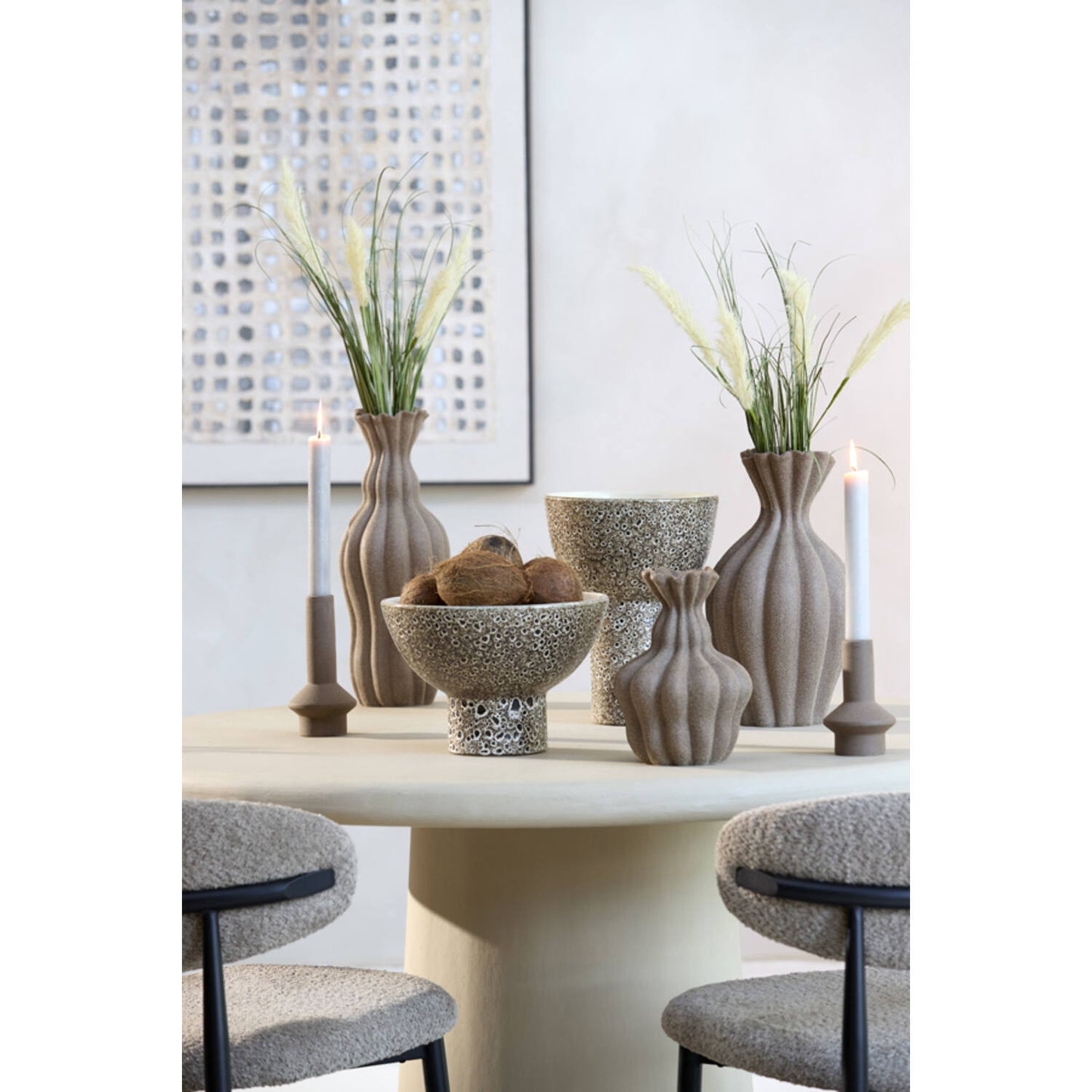 ואזה דקו 17.5/47.5  SILVIO CERAMICS חום מט