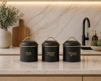 סט קפה סוכר תה מתכת