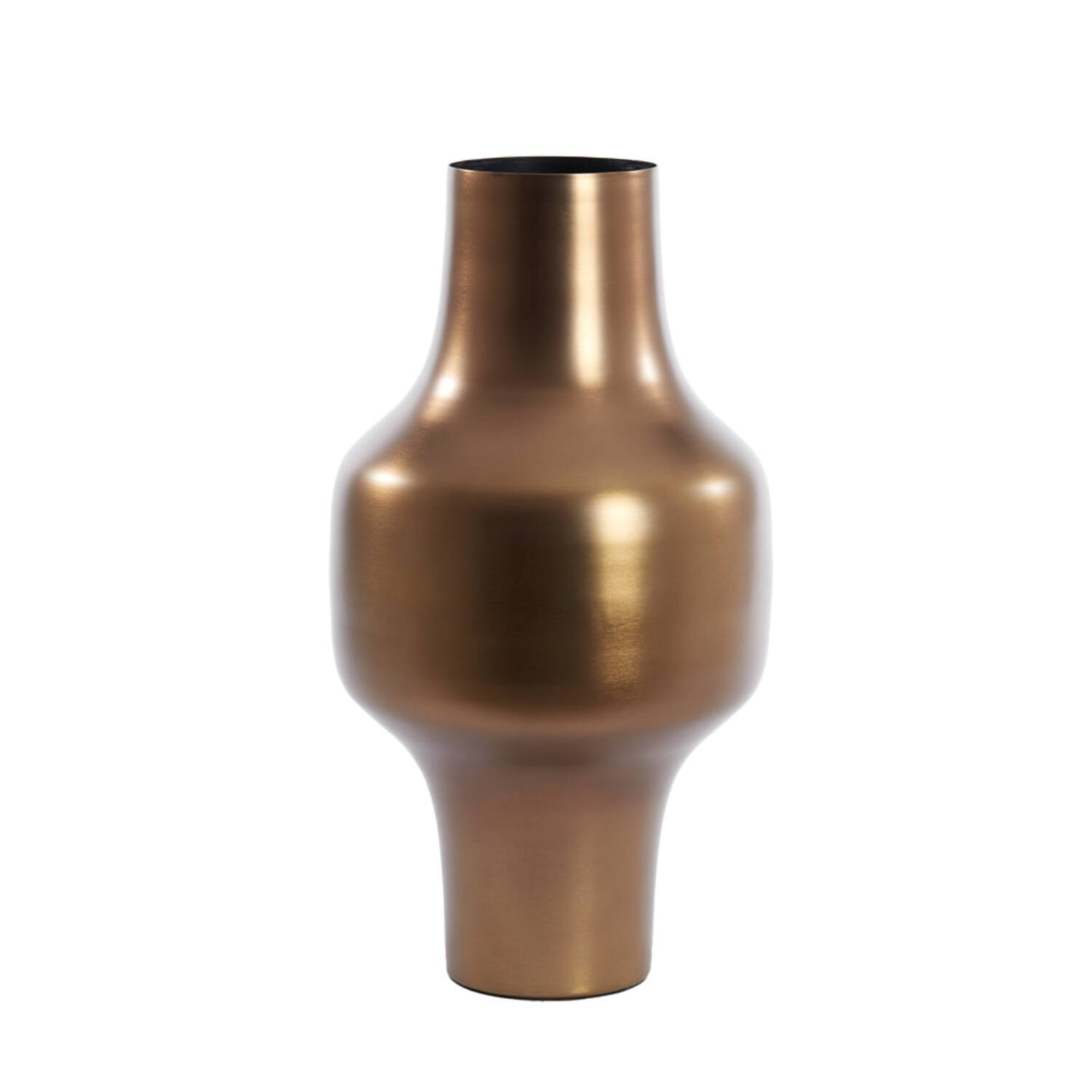 אגרטל מתכת דקו 27/49 ס"מ SINDO חום ברונזה